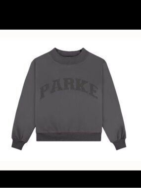 Parke MIDNIGHT MonoChrome Mockneck Sweatshirt EUC Size L/XL